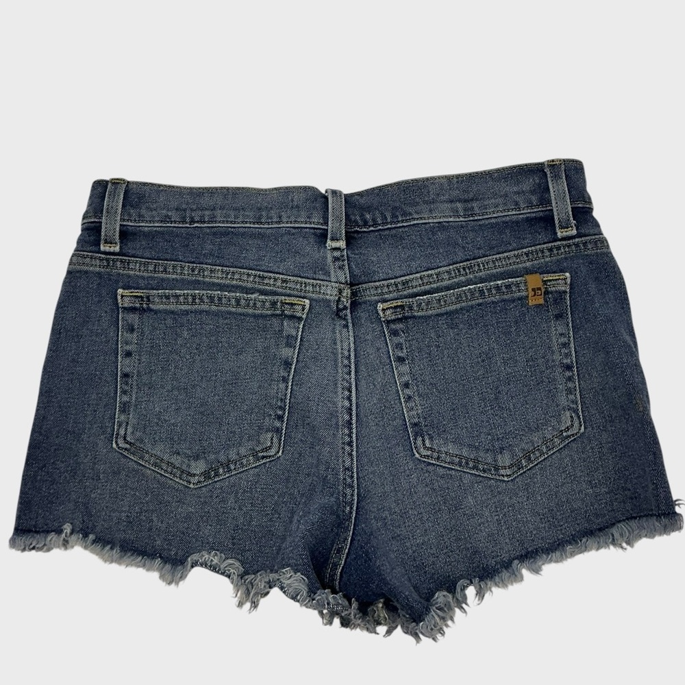 Joe’s Jeans Cut Off Denim Shorts Raw Hem Medium Wash Size 28 - Picture 3 of 8